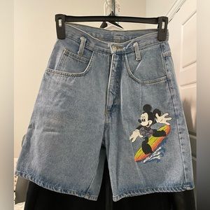 Vintage Disney Mickey by Jerry Leigh Denim Shorts